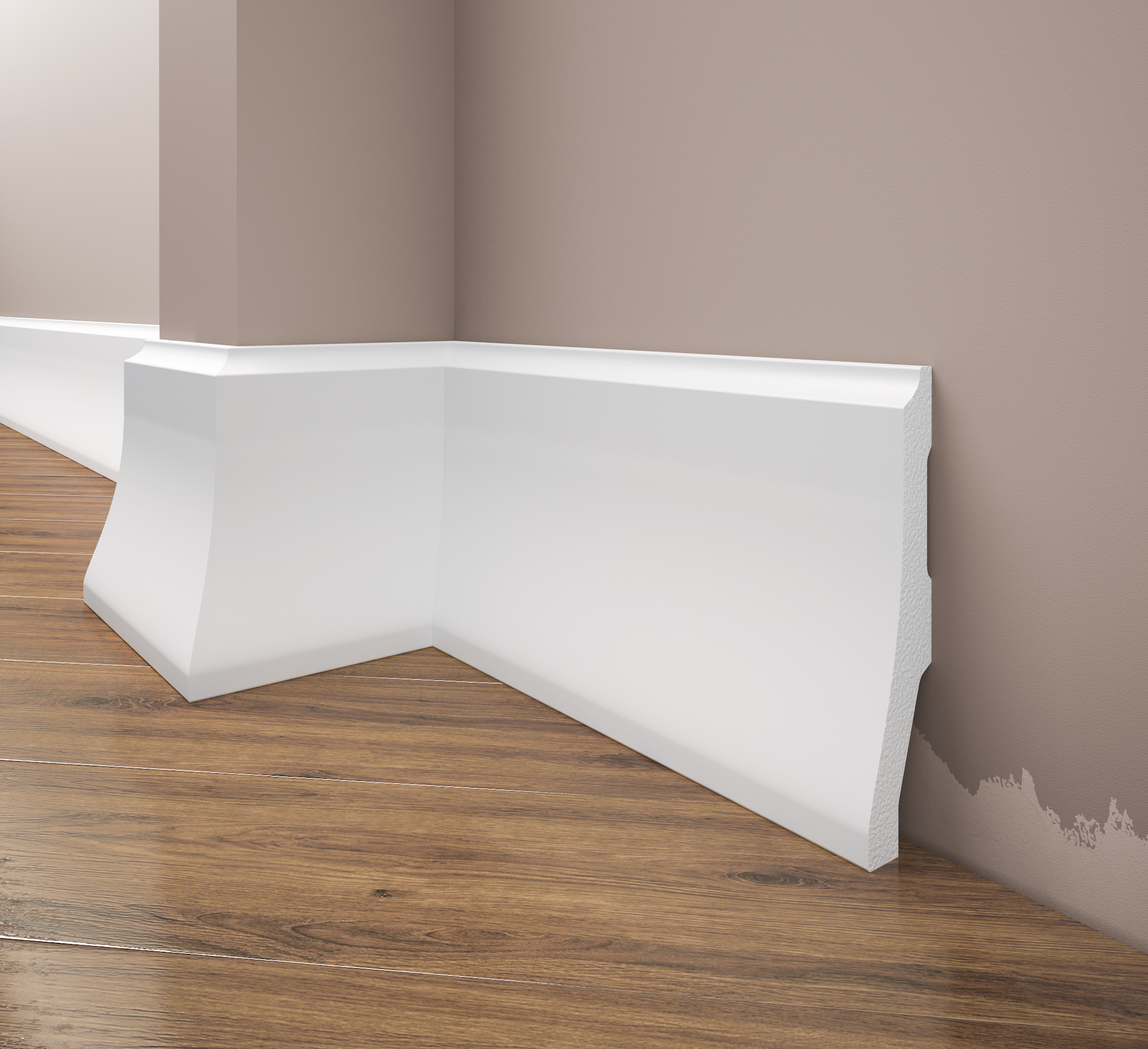 Lakovaná soklová lišta dle palety RAL/NCS Creativa LPC-34M RAL/ 244cm