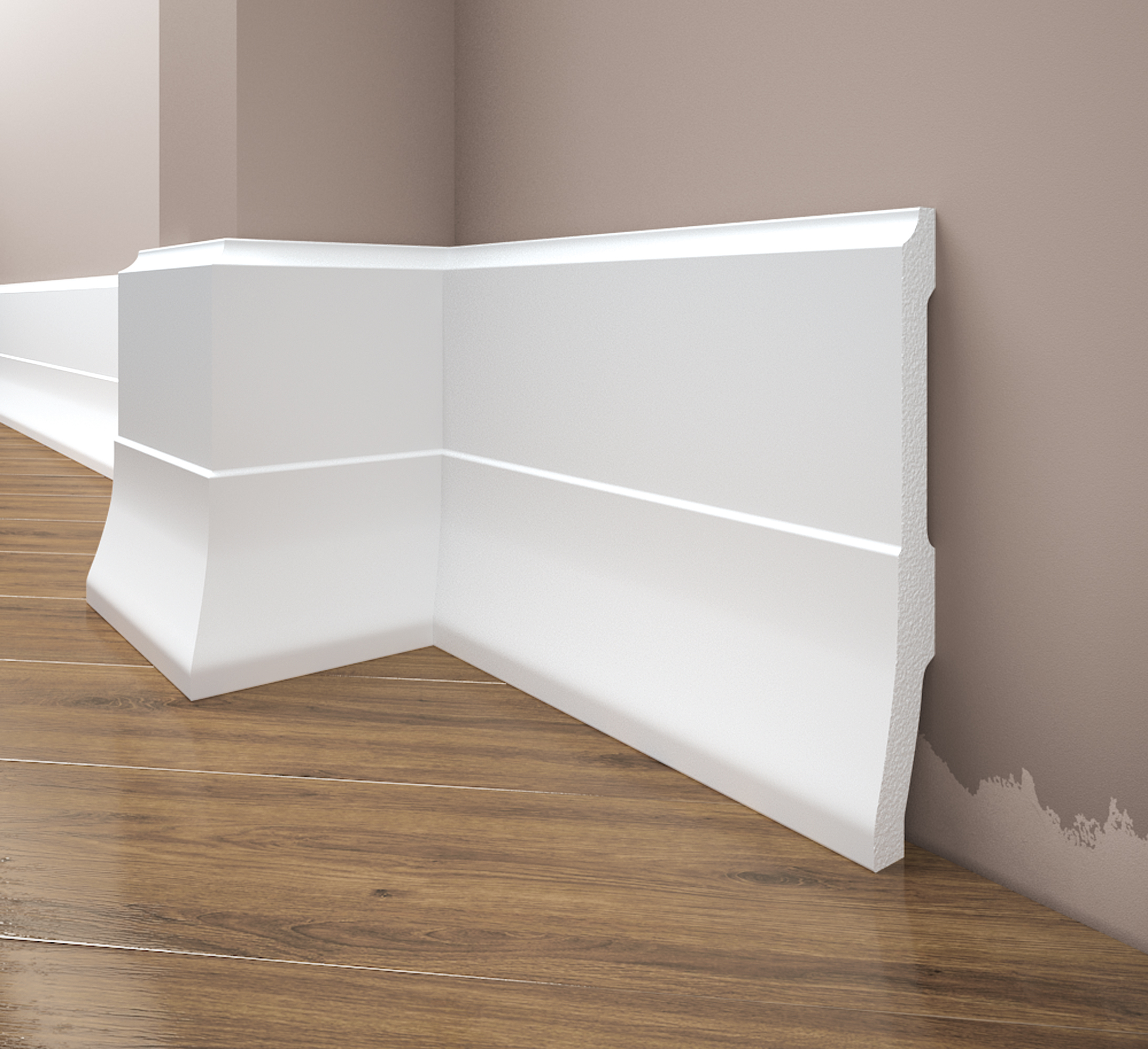 Lakovaná soklová lišta dle palety RAL/NCS Creativa LPC-35M RAL/ 244cm