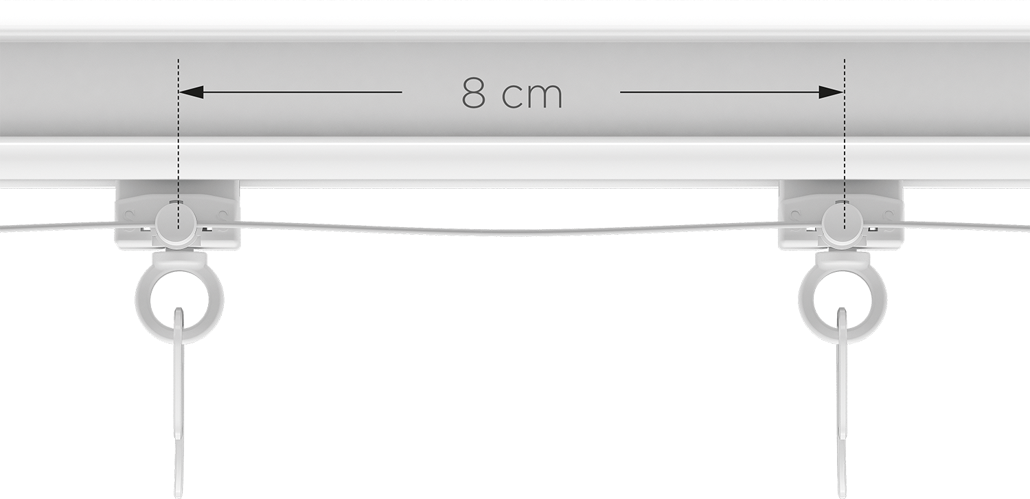 Šňůrka s úchyty WAVE 8 cm